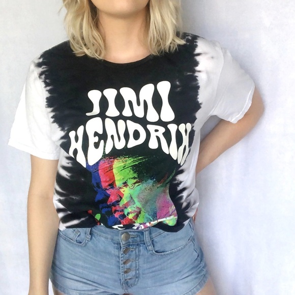 Jimi Hendrix NWOT Distressed Graphic Tee - Picture 1 of 5